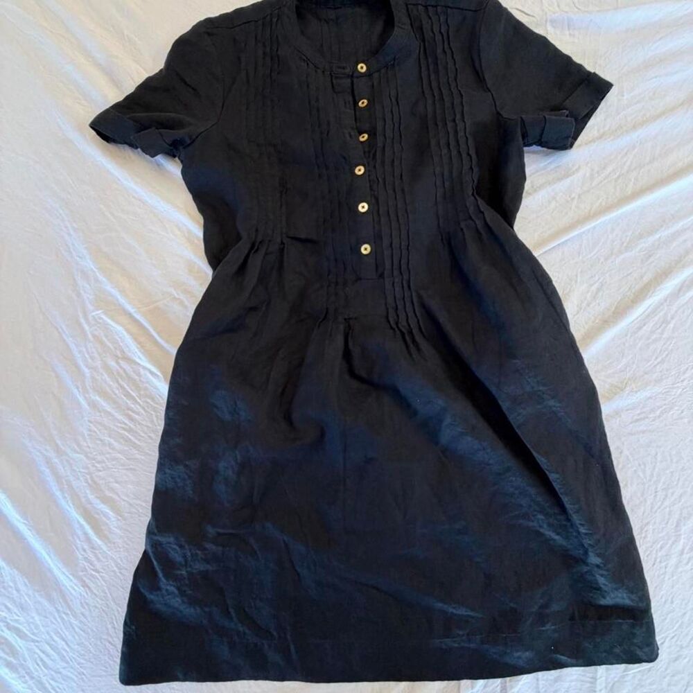 Quince Women's Black and Navy Dress
